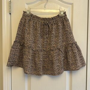Hudson Gray Leopard Print Skirt - size L